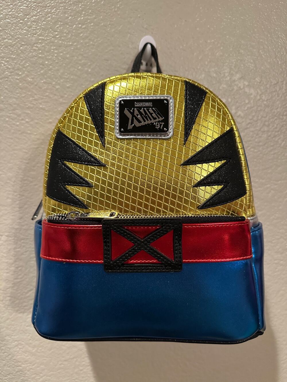 NWT Disney Marvel Metallic X-Men Wolverine Deadpool Cosplay Mini Backpack
